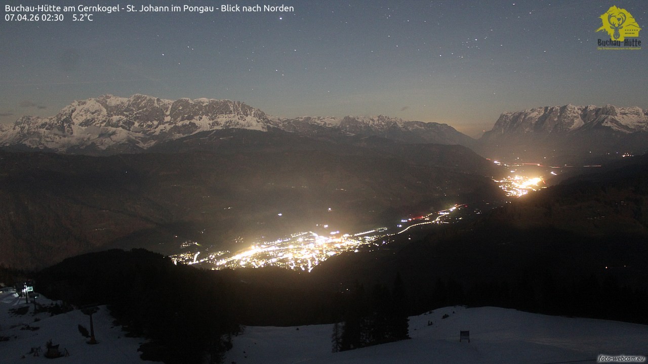 Archiv Foto Webcam Buchau-Hütte am Gernkogel - St. Johann
