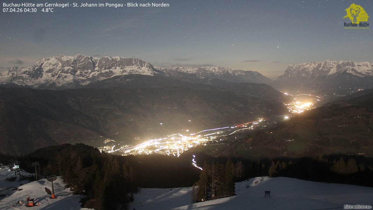 Archiv Foto Webcam Buchau-Hütte am Gernkogel - St. Johann