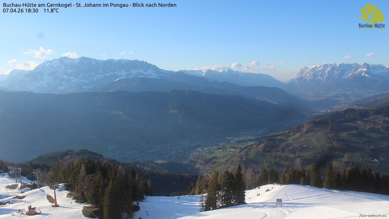 Archiv Foto Webcam Buchau-Hütte am Gernkogel - St. Johann