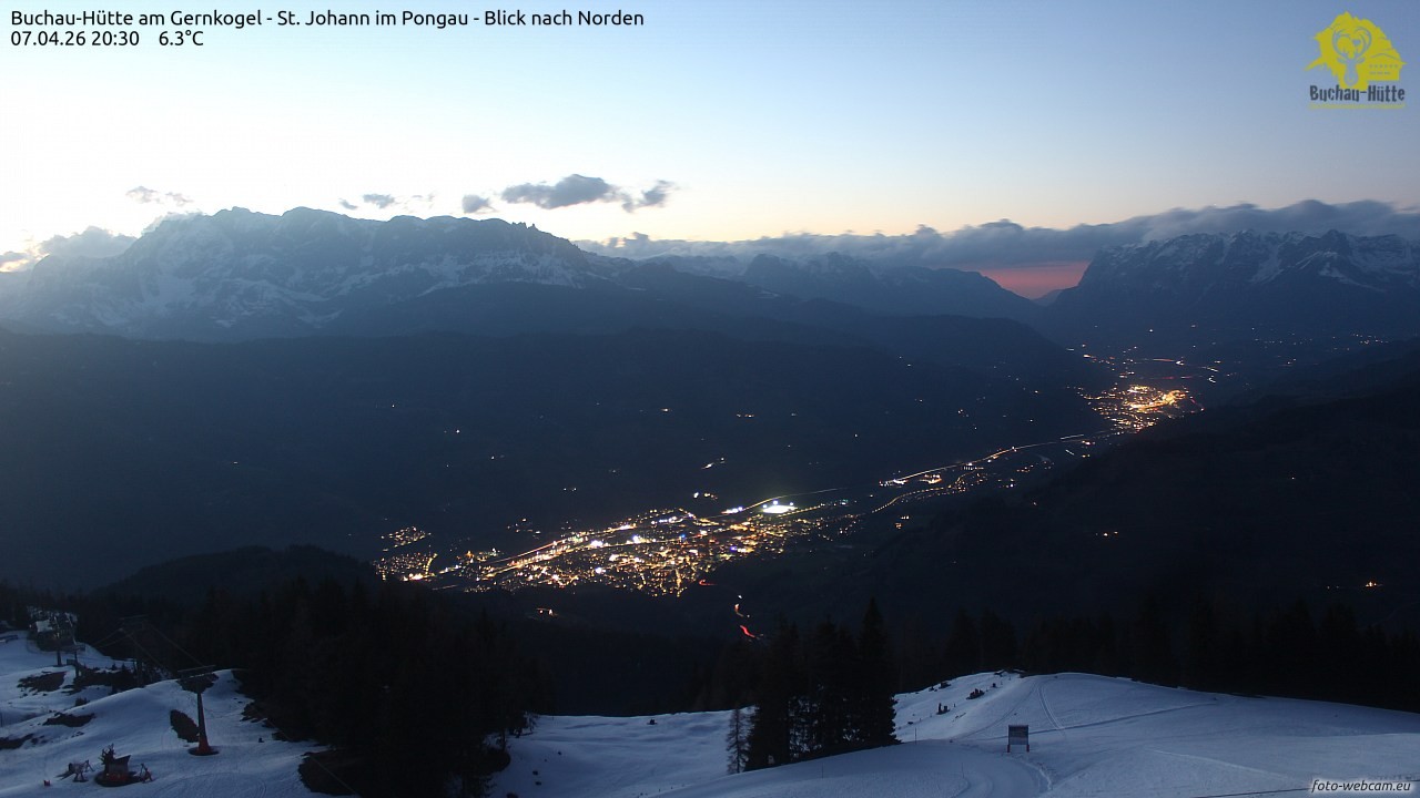 Archiv Foto Webcam Buchau-Hütte am Gernkogel - St. Johann