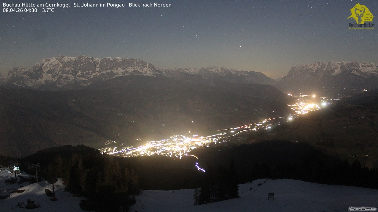 Archiv Foto Webcam Buchau-Hütte am Gernkogel - St. Johann
