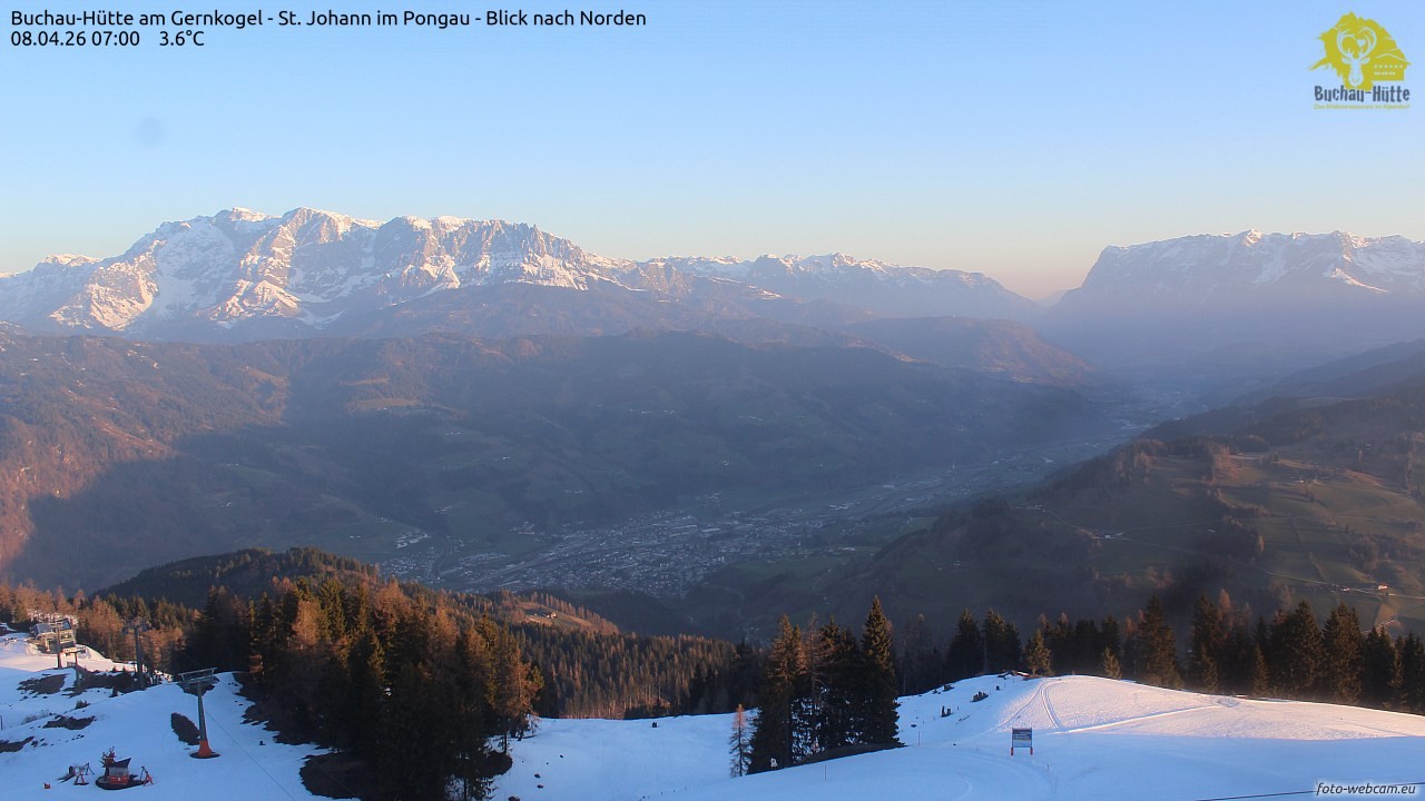 Archived image Webcam Gernkogel - View to the North