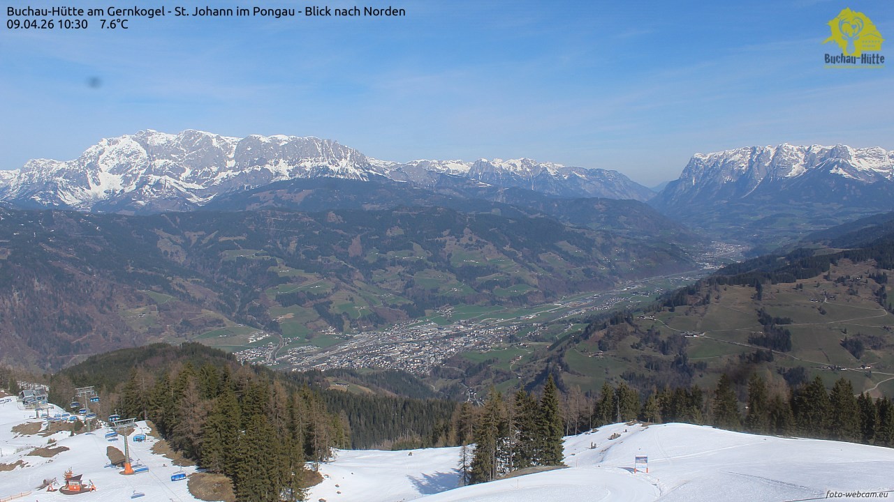 Archived image Webcam Gernkogel - View to the North