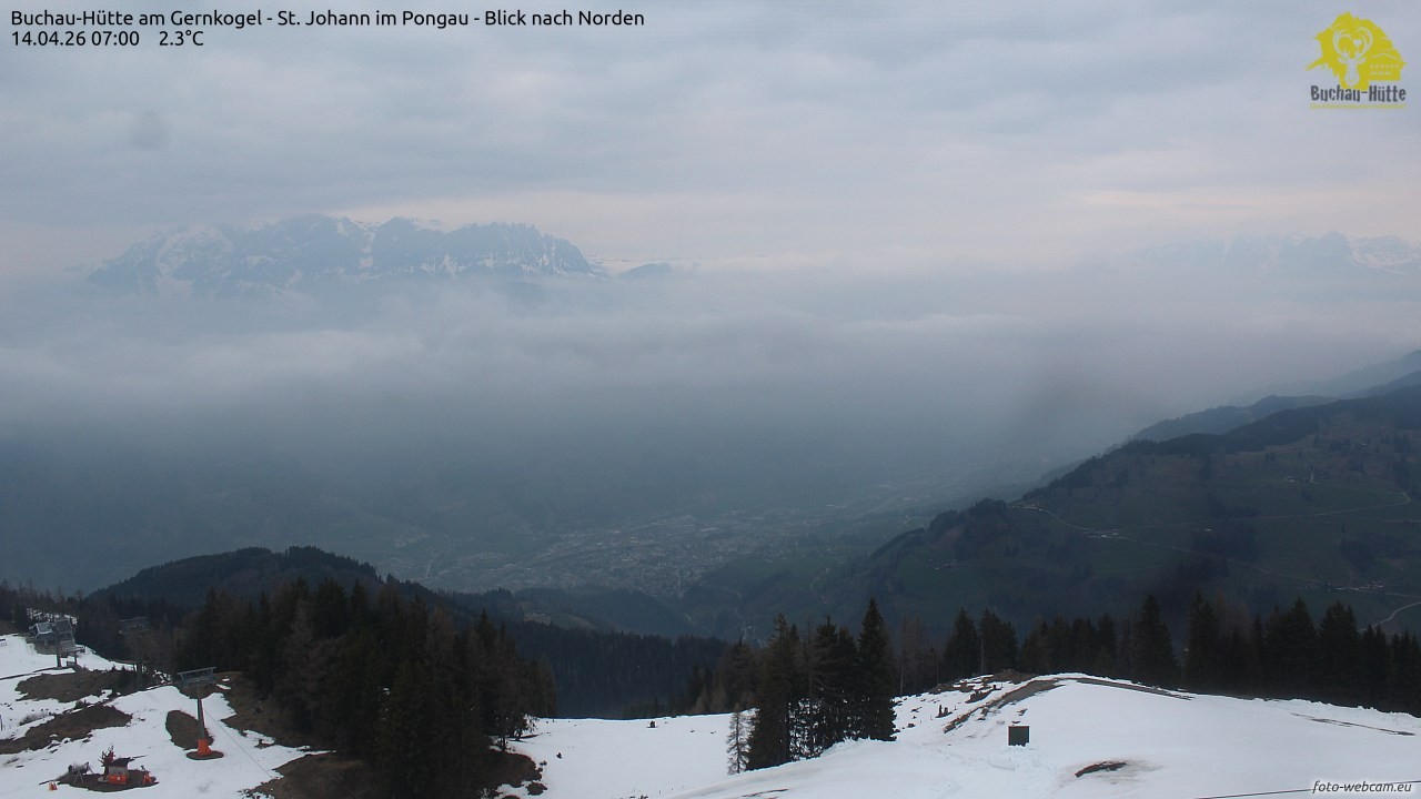 Archiv Foto Webcam Buchau-Hütte am Gernkogel - St. Johann