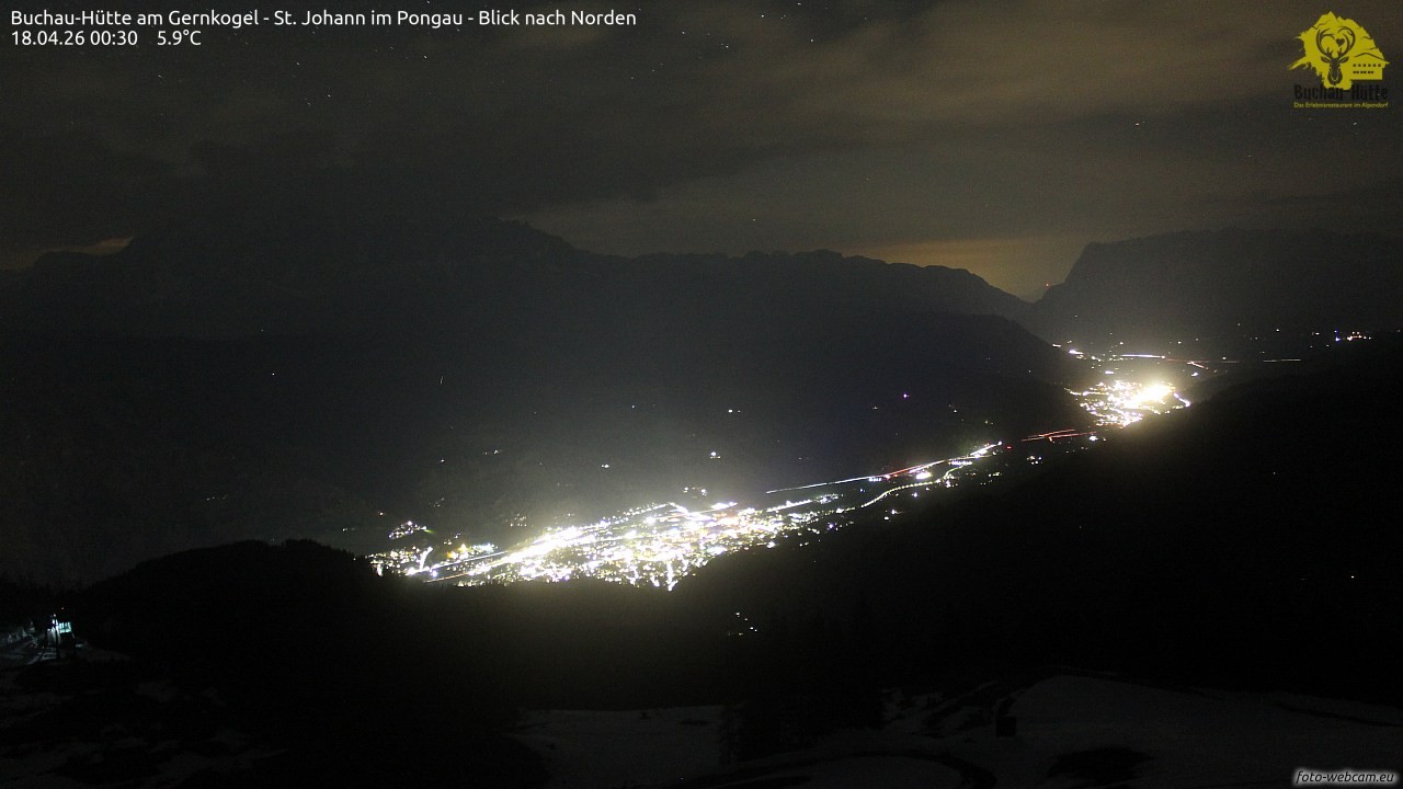 Archiv Foto Webcam Buchau-Hütte am Gernkogel - St. Johann