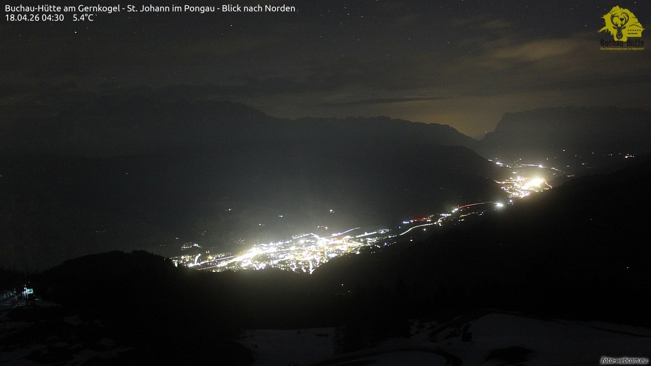 Archiv Foto Webcam Buchau-Hütte am Gernkogel - St. Johann