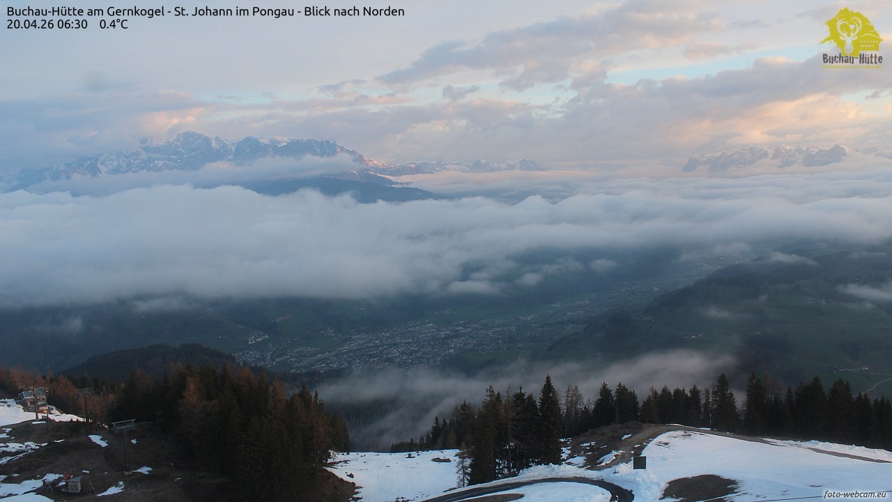 Archiv Foto Webcam Buchau-Hütte am Gernkogel - St. Johann
