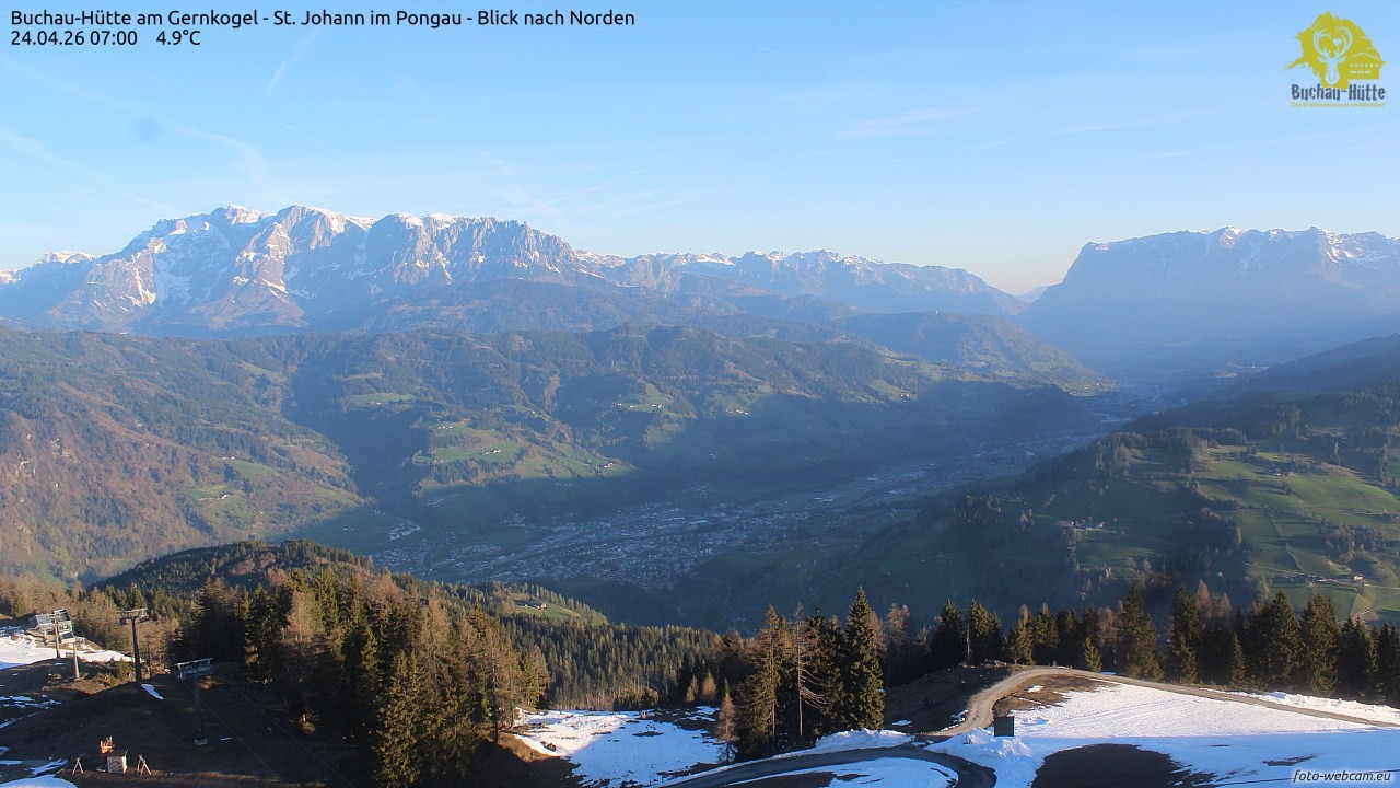 Archived image Webcam Gernkogel - View to the North