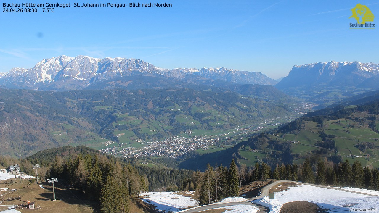 Archived image Webcam Gernkogel - View to the North