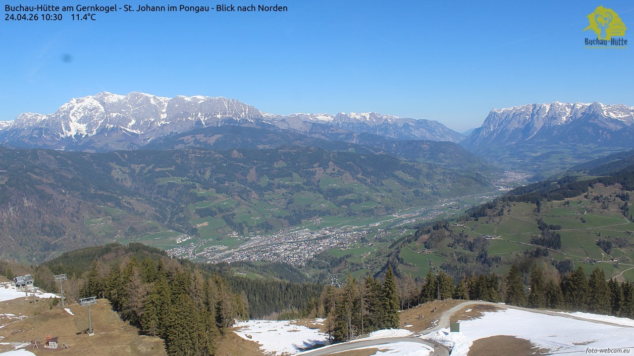 Archived image Webcam Gernkogel - View to the North