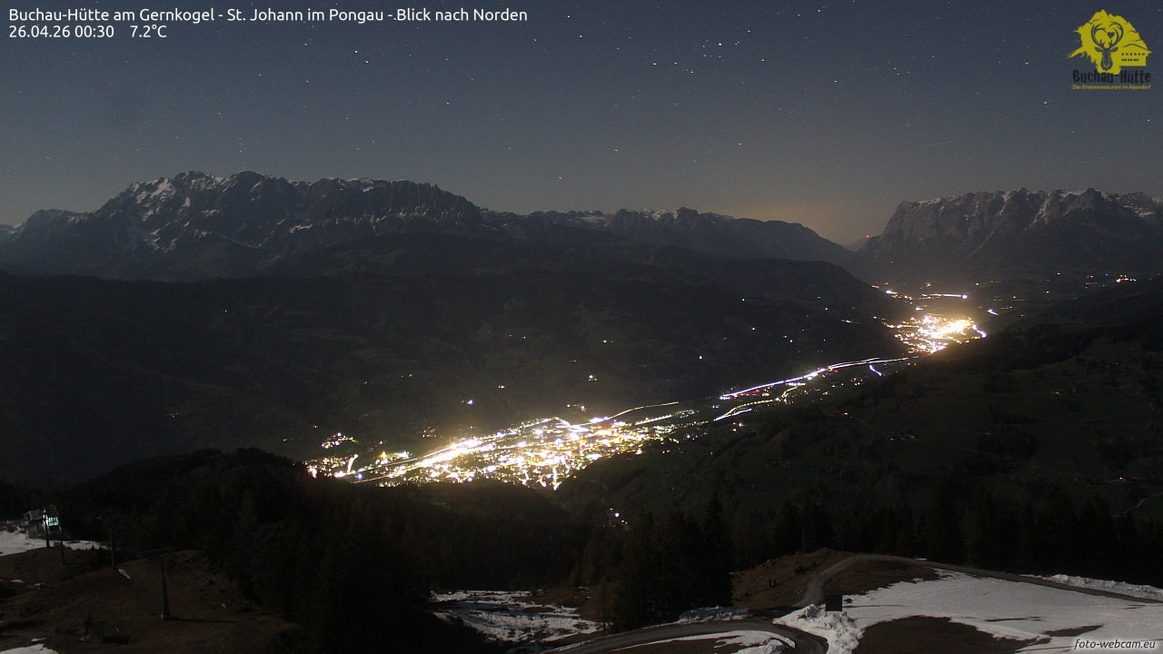 Archiv Foto Webcam Buchau-Hütte am Gernkogel - St. Johann