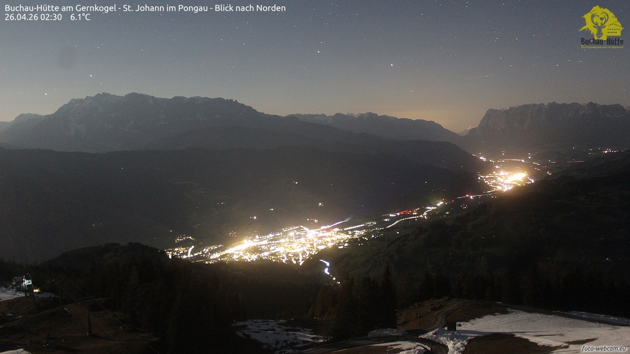 Archiv Foto Webcam Buchau-Hütte am Gernkogel - St. Johann