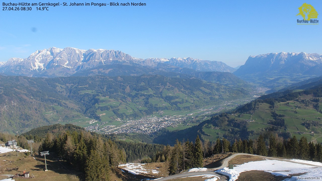 Archived image Webcam Gernkogel - View to the North