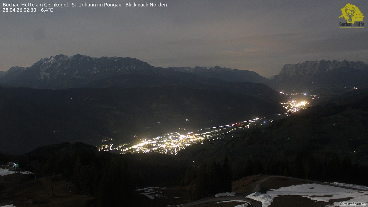 Archiv Foto Webcam Buchau-Hütte am Gernkogel - St. Johann