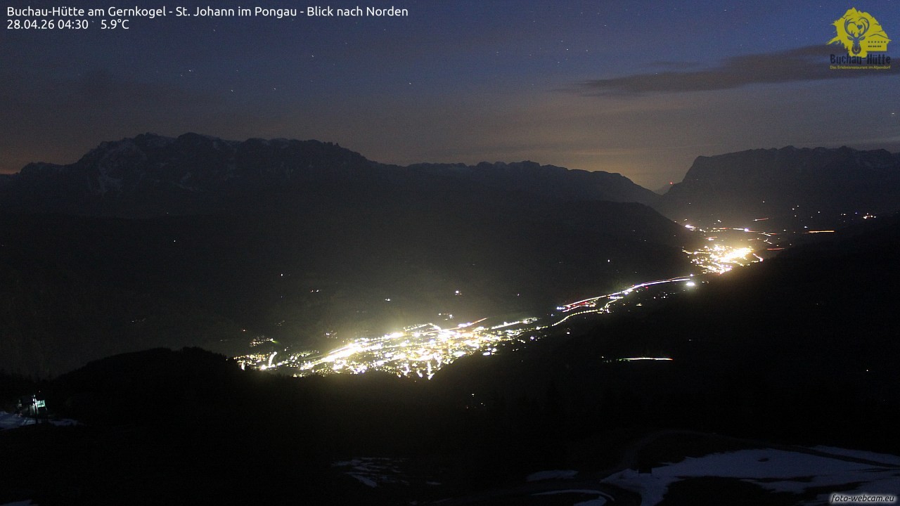 Archiv Foto Webcam Buchau-Hütte am Gernkogel - St. Johann