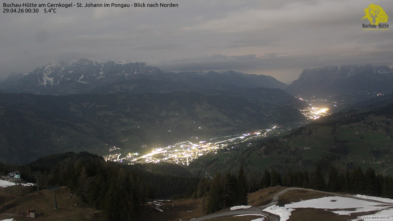 Archiv Foto Webcam Buchau-Hütte am Gernkogel - St. Johann