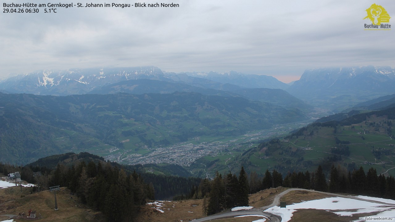 Archiv Foto Webcam Buchau-Hütte am Gernkogel - St. Johann