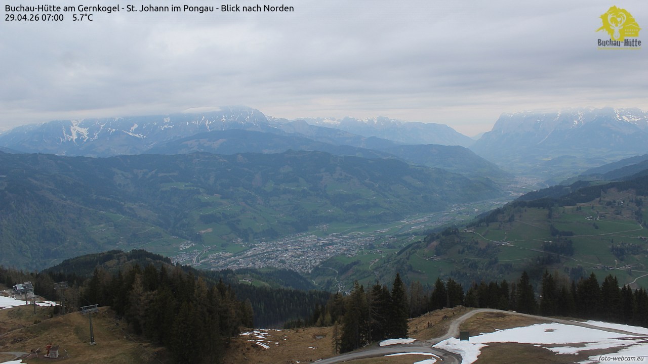 Archiv Foto Webcam Buchau-Hütte am Gernkogel - St. Johann