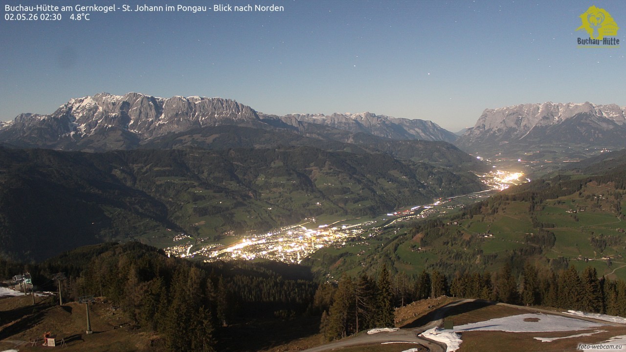 Archived image Webcam Gernkogel - View to the North
