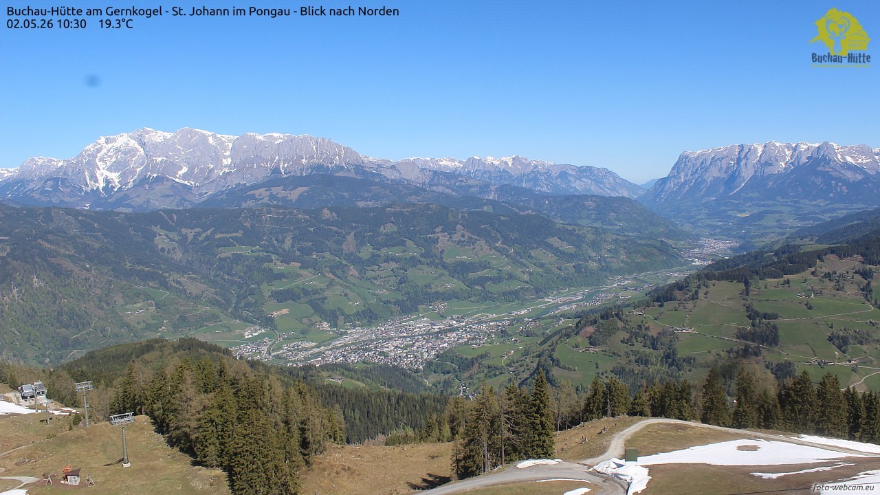 Archived image Webcam Gernkogel - View to the North