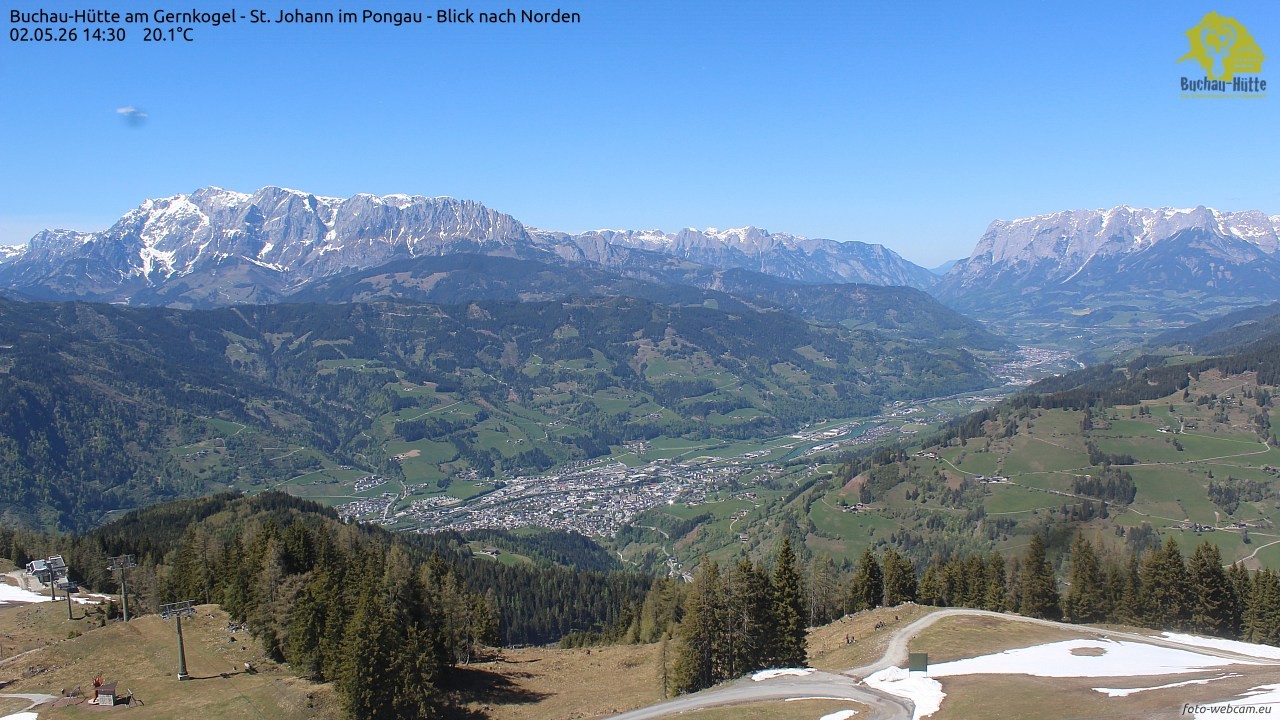 Archived image Webcam Gernkogel - View to the North
