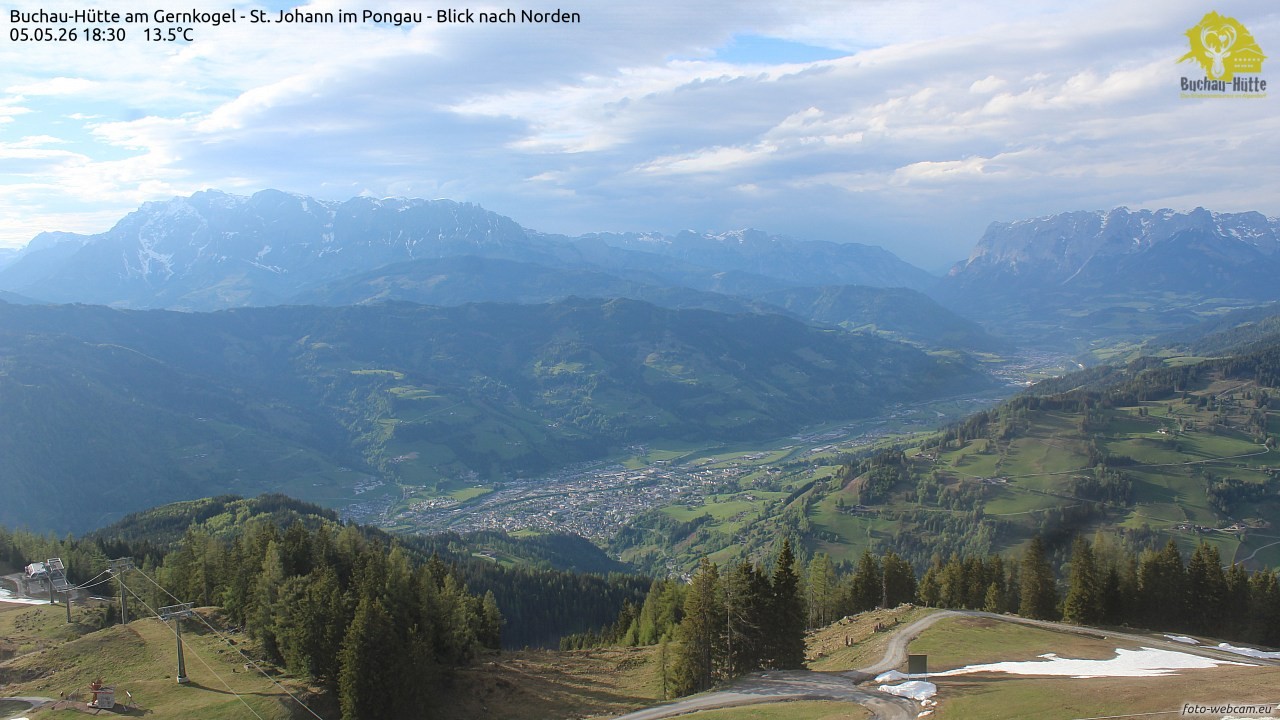 Archived image Webcam Gernkogel - View to the North