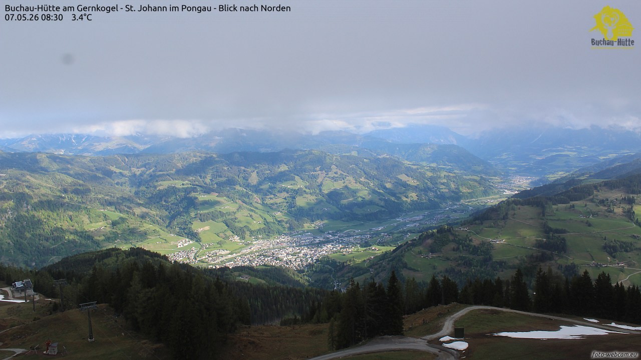 Archiv Foto Webcam Buchau-Hütte am Gernkogel - St. Johann