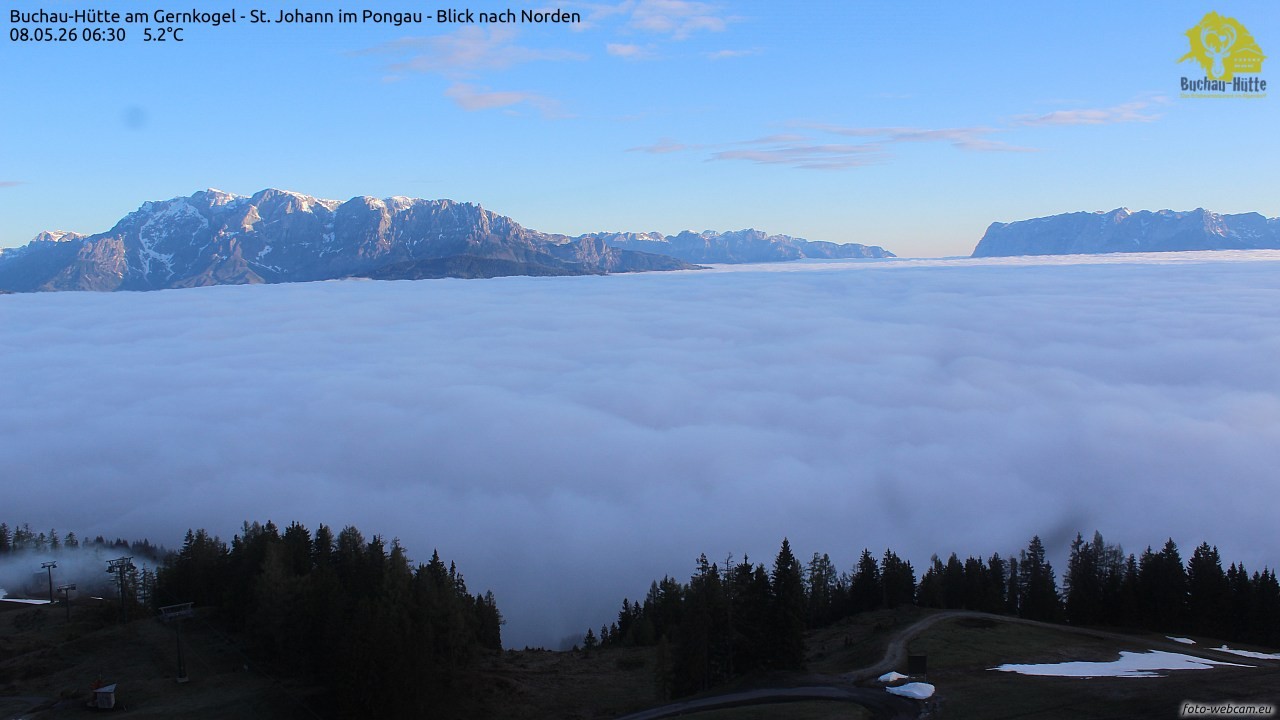 Archiv Foto Webcam Buchau-Hütte am Gernkogel - St. Johann
