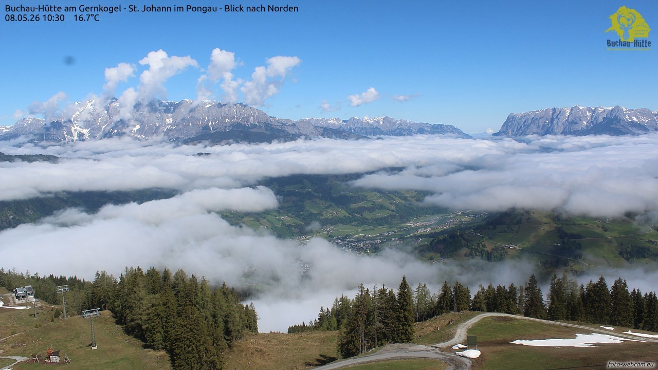 Archiv Foto Webcam Buchau-Hütte am Gernkogel - St. Johann