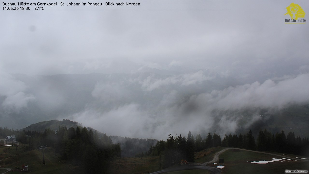 Archived image Webcam Gernkogel - View to the North