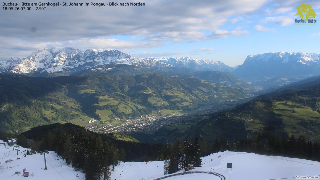 Archiv Foto Webcam Buchau-Hütte am Gernkogel - St. Johann