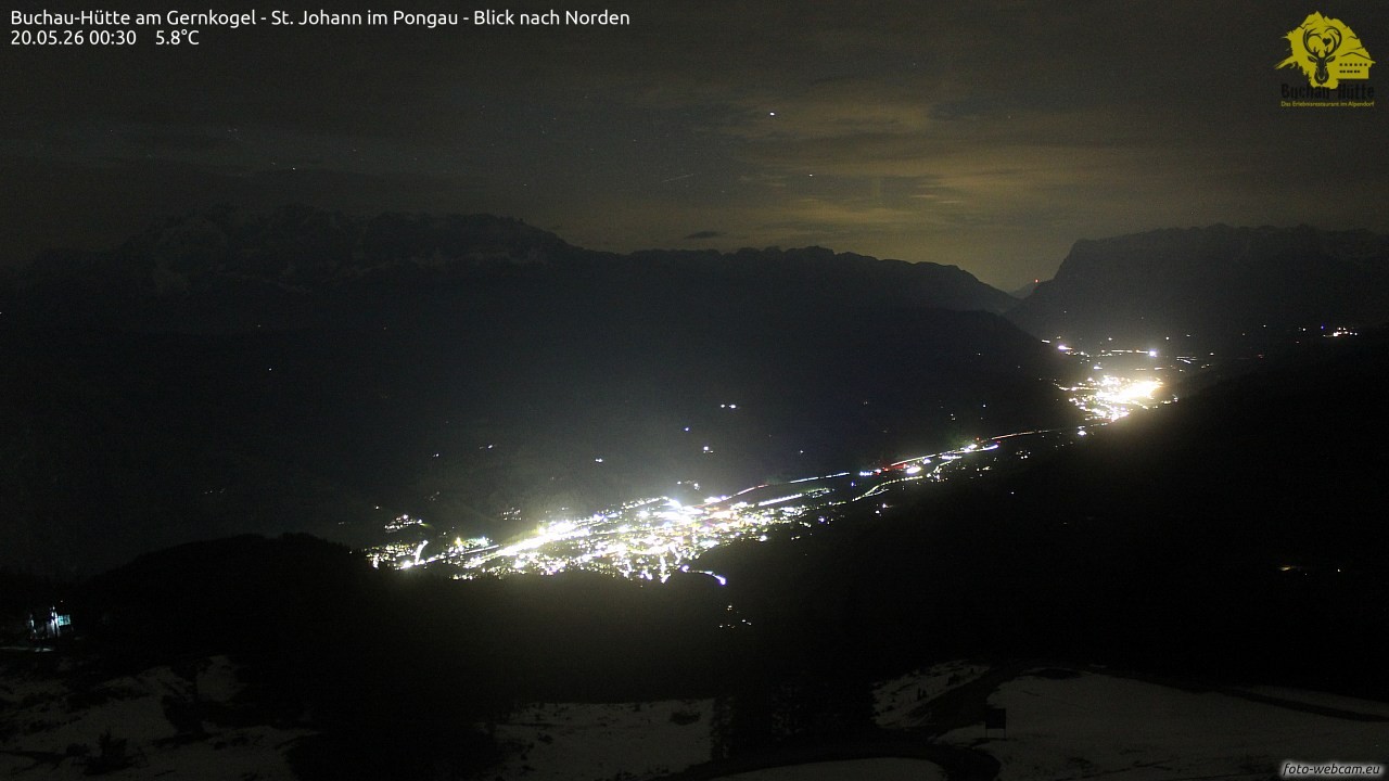 Archiv Foto Webcam Buchau-Hütte am Gernkogel - St. Johann