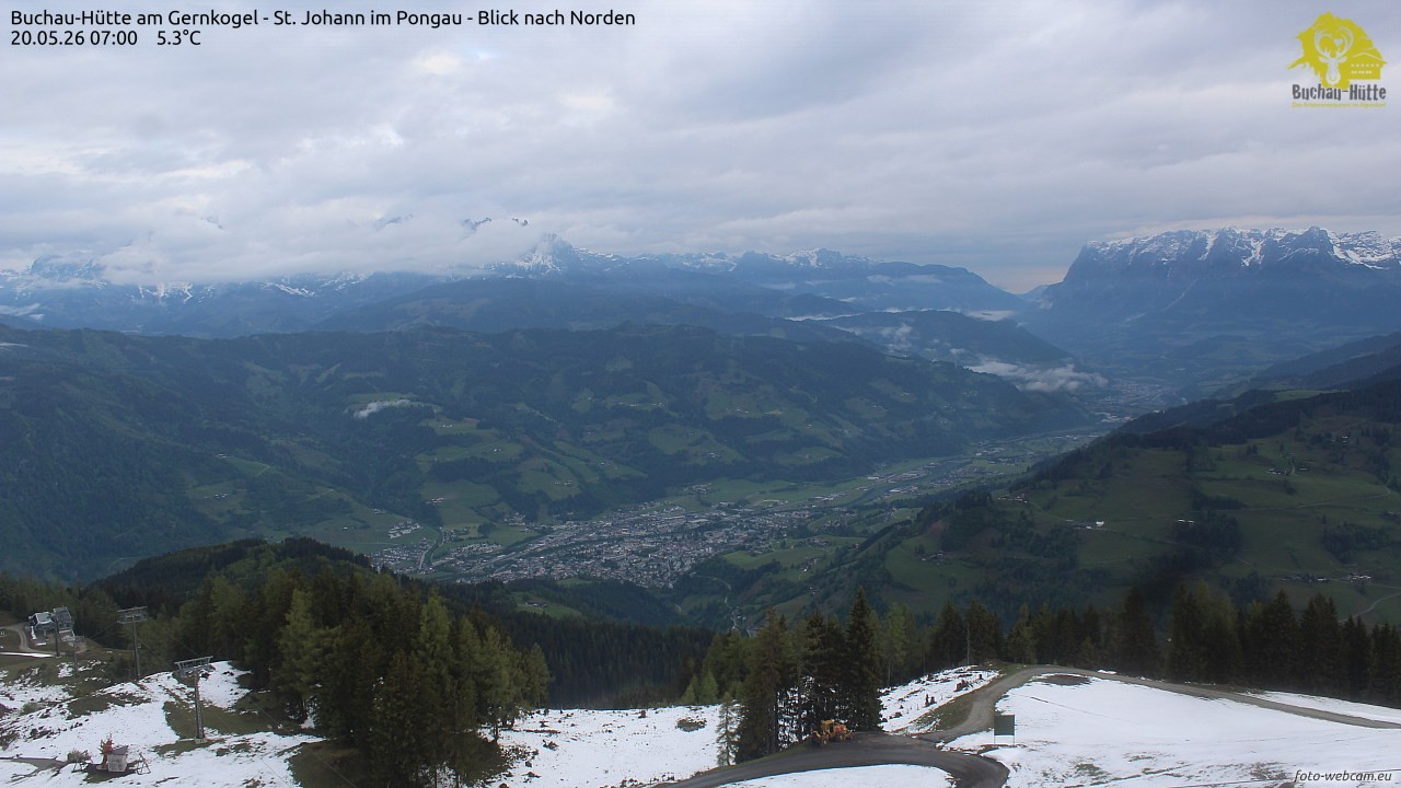 Archived image Webcam Gernkogel - View to the North