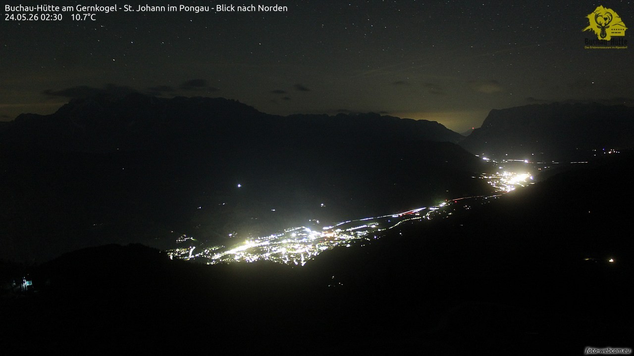 Archiv Foto Webcam Buchau-Hütte am Gernkogel - St. Johann