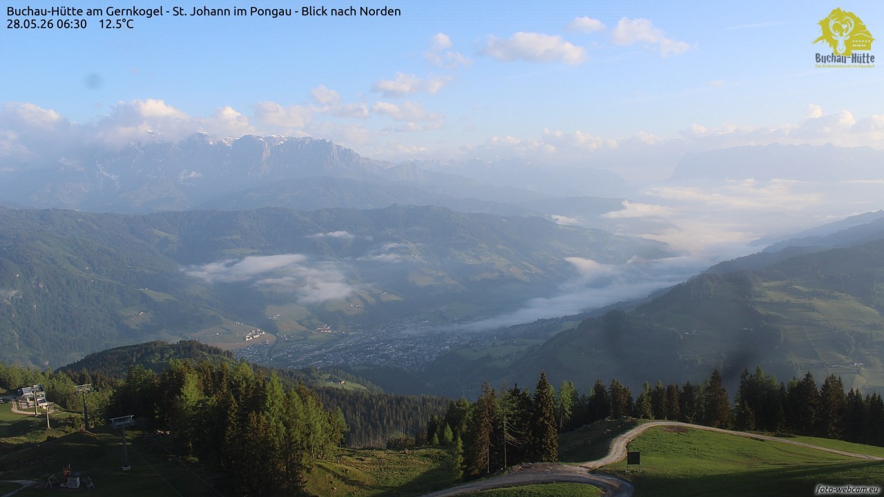 Archived image Webcam Gernkogel - View to the North