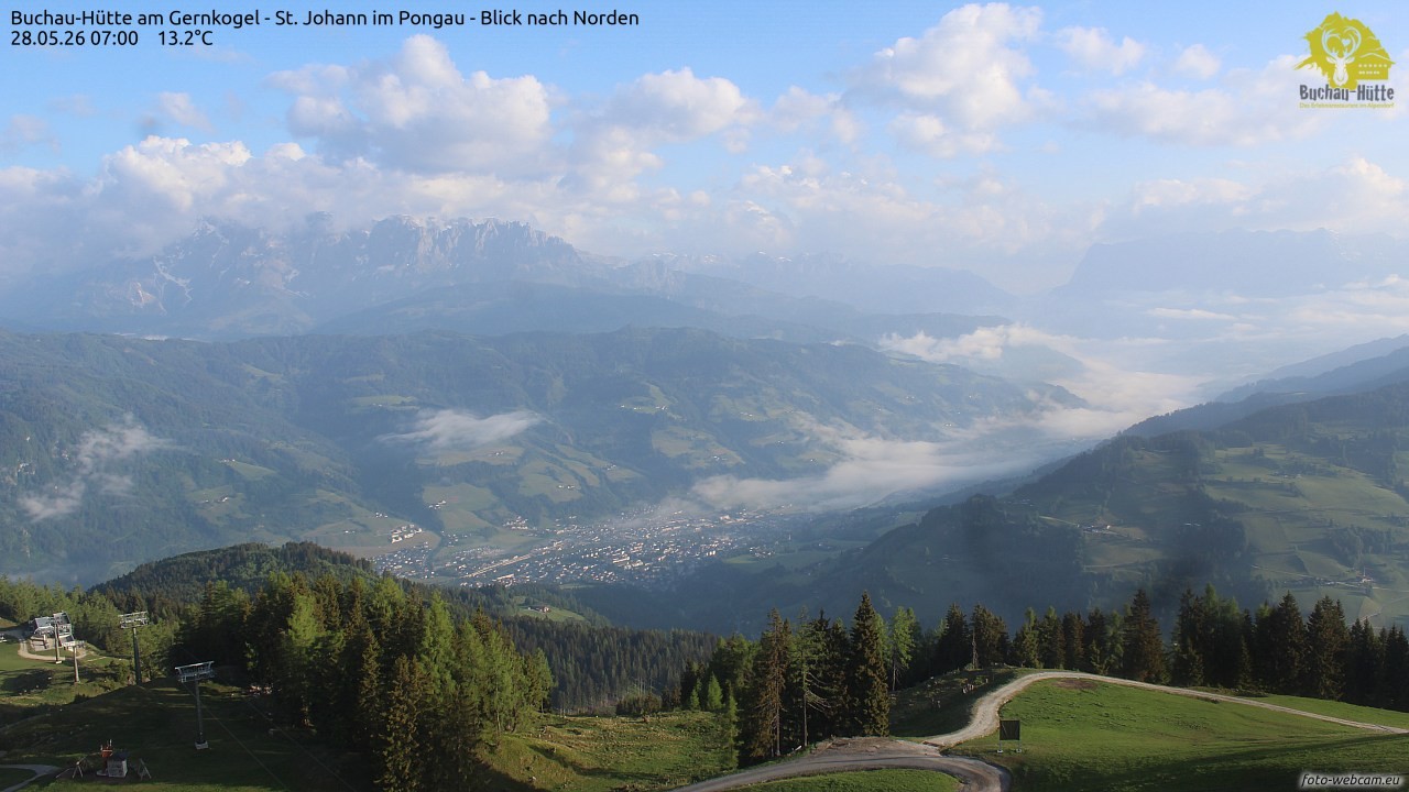 Archiv Foto Webcam Buchau-Hütte am Gernkogel - St. Johann