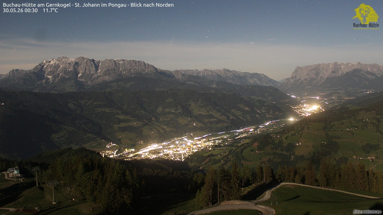 Archiv Foto Webcam Buchau-Hütte am Gernkogel - St. Johann