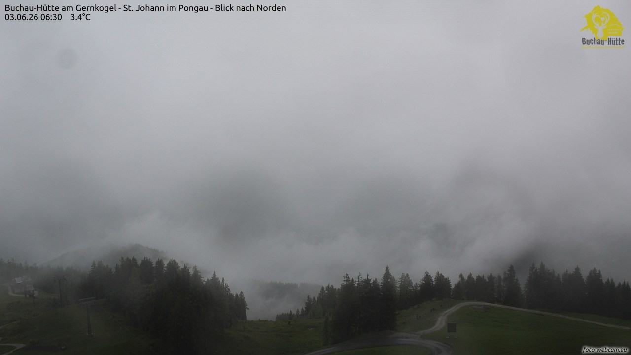 Archiv Foto Webcam Buchau-Hütte am Gernkogel - St. Johann
