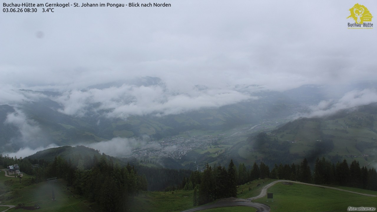 Archiv Foto Webcam Buchau-Hütte am Gernkogel - St. Johann