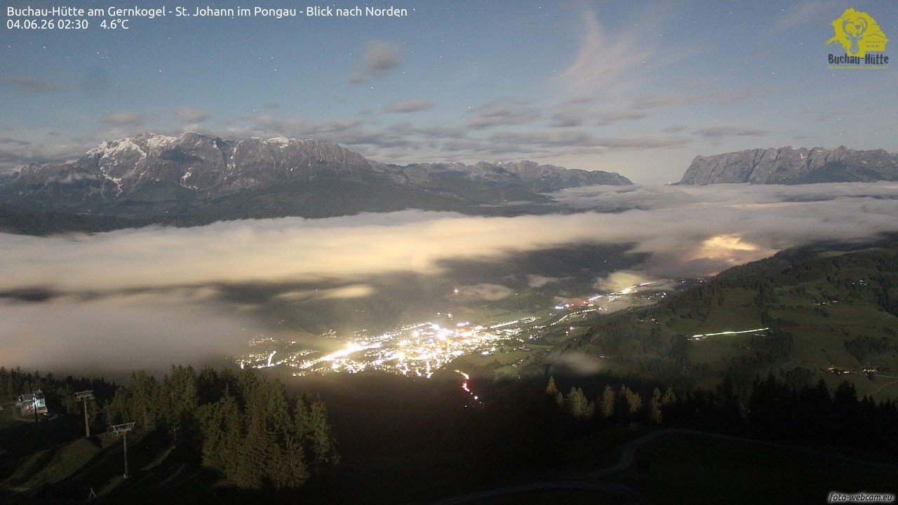 Archiv Foto Webcam Buchau-Hütte am Gernkogel - St. Johann
