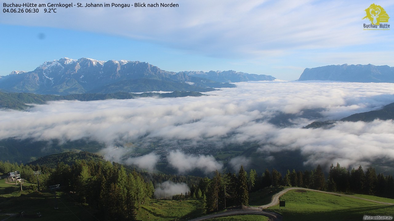 Archived image Webcam Gernkogel - View to the North