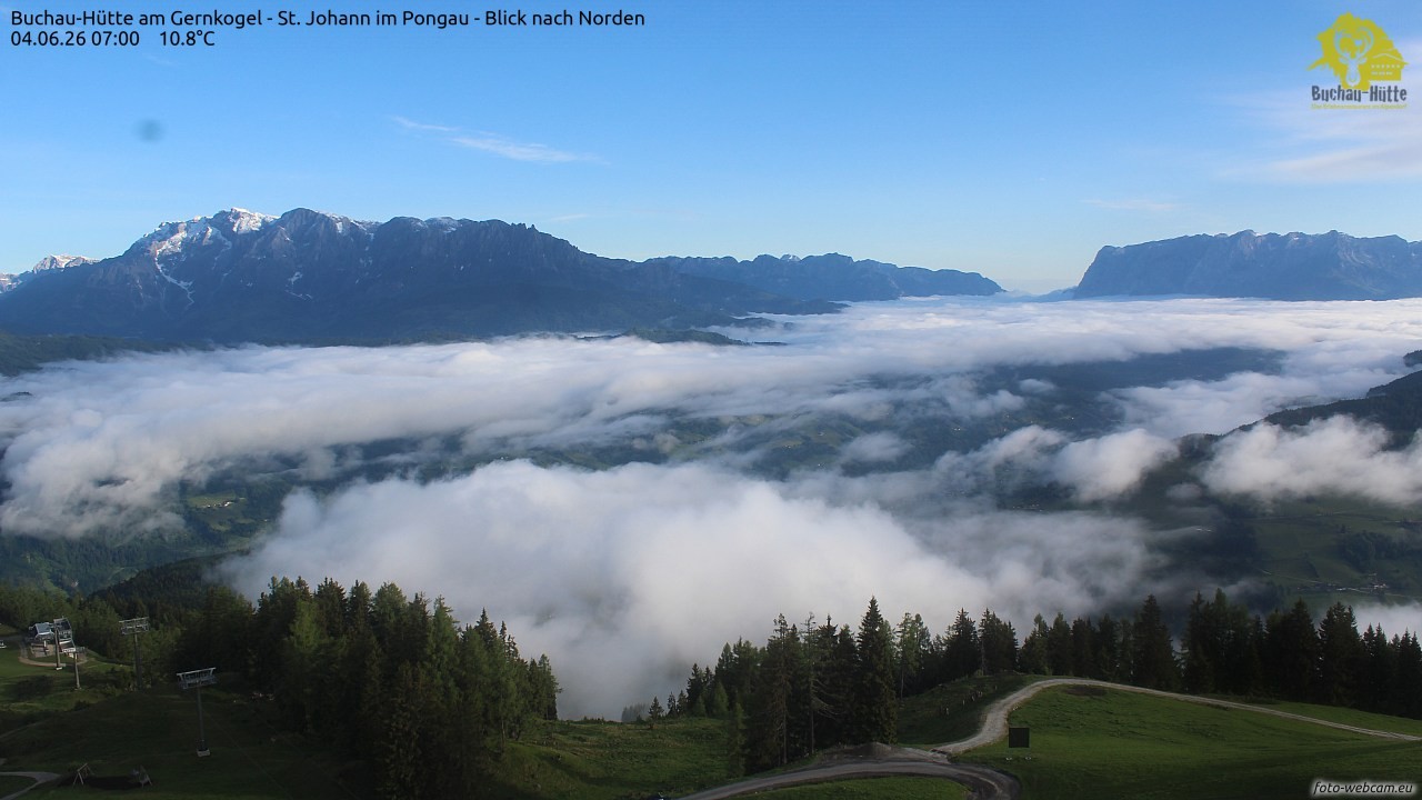 Archived image Webcam Gernkogel - View to the North