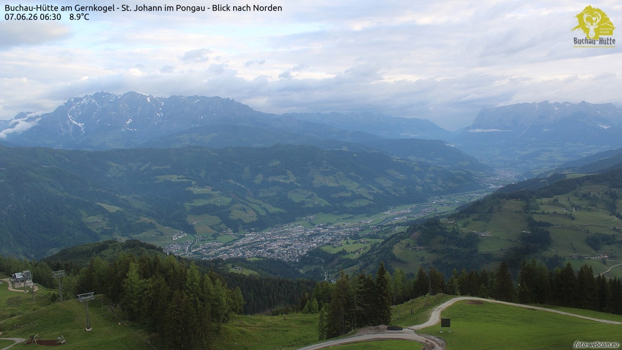 Archived image Webcam Gernkogel - View to the North