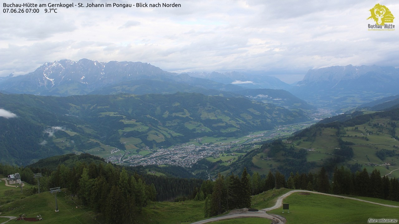Archived image Webcam Gernkogel - View to the North
