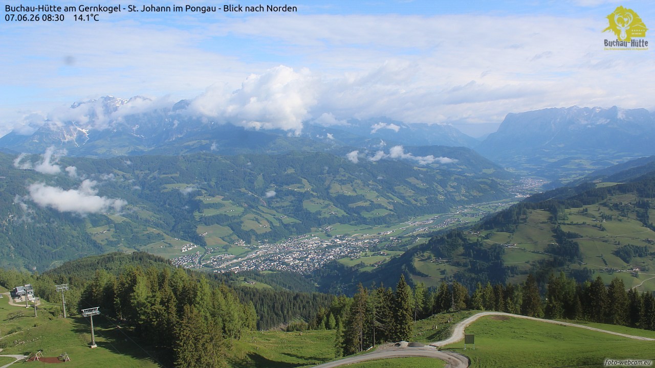 Archived image Webcam Gernkogel - View to the North