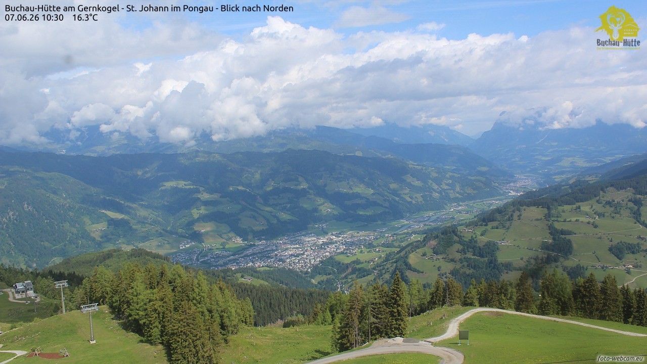 Archived image Webcam Gernkogel - View to the North