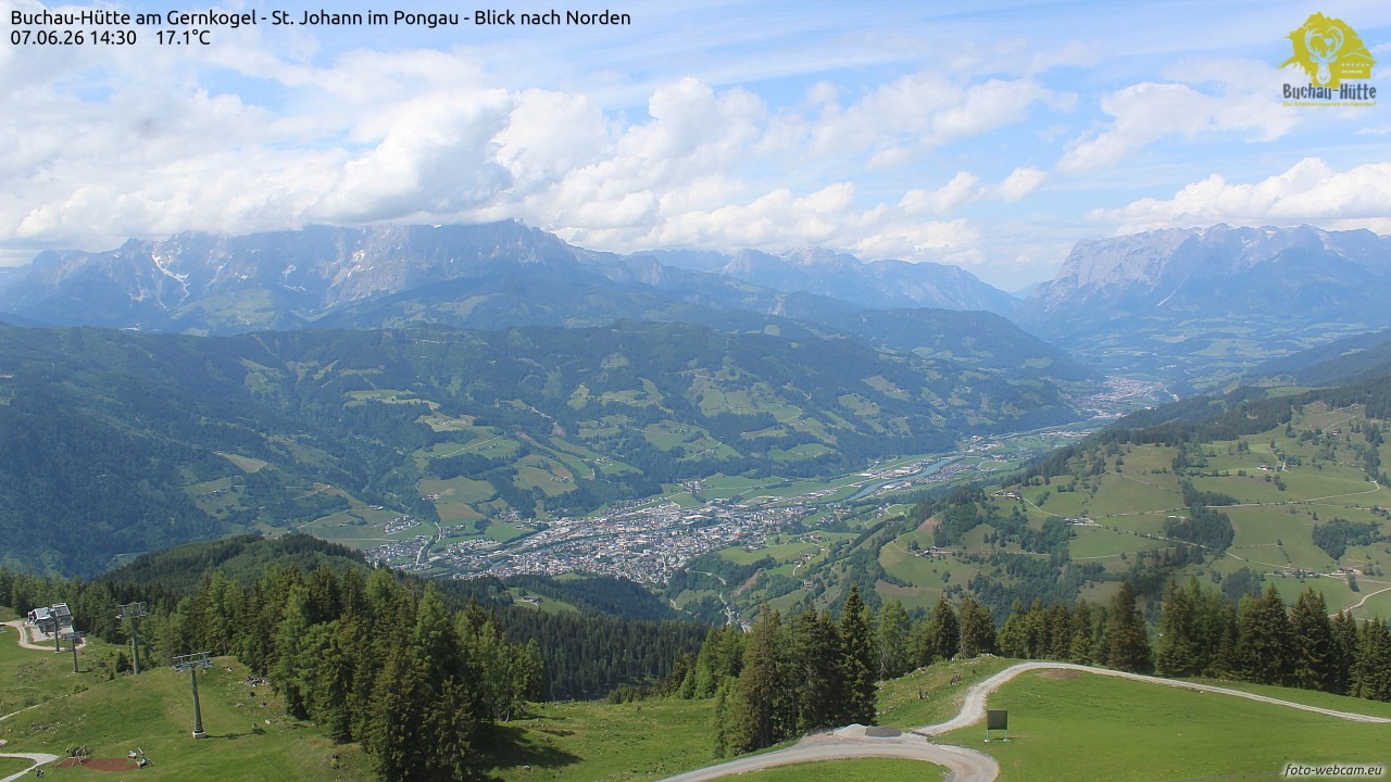 Archived image Webcam Gernkogel - View to the North