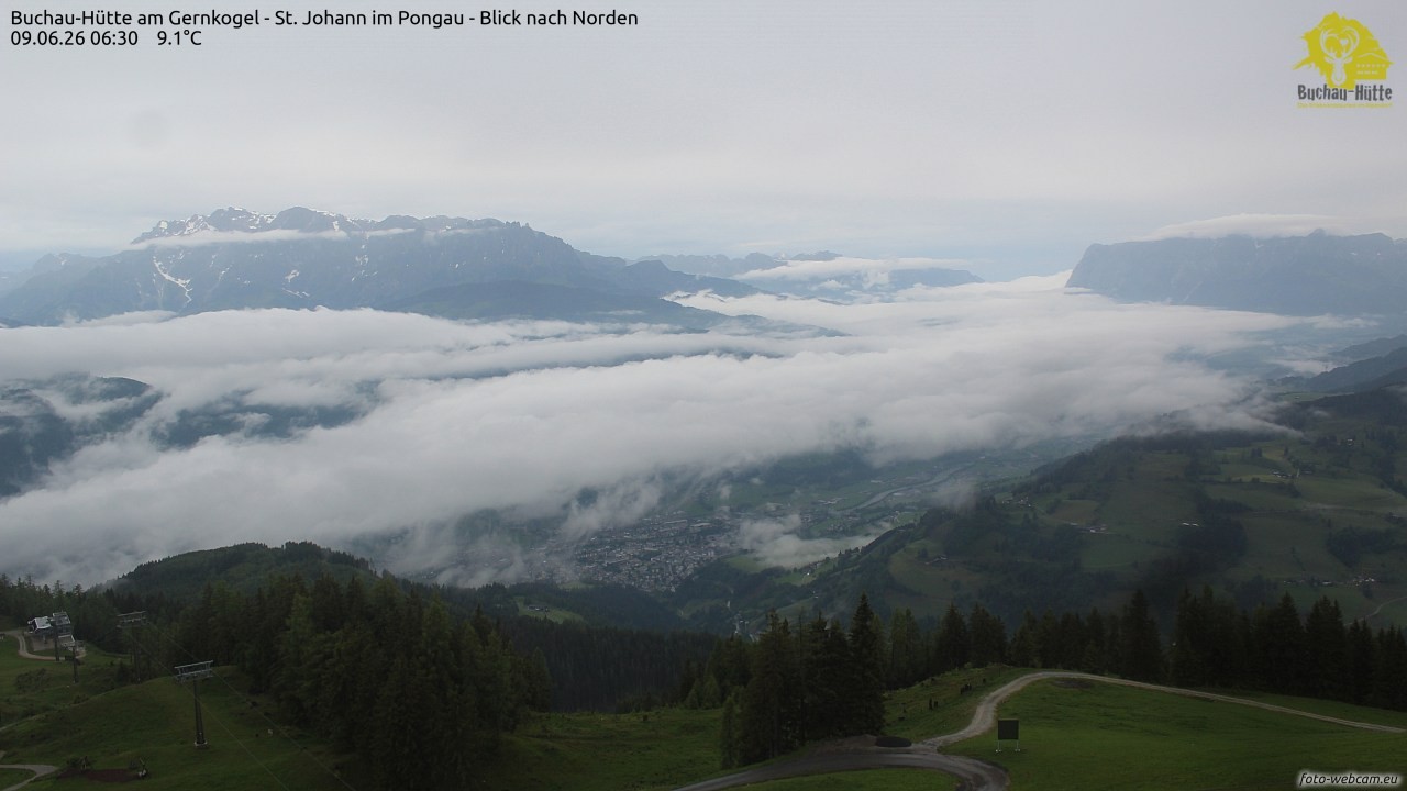 Archiv Foto Webcam Buchau-Hütte am Gernkogel - St. Johann