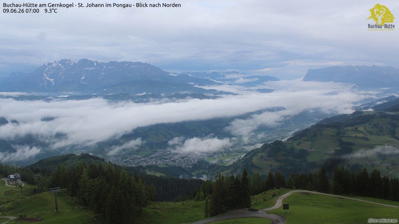 Archiv Foto Webcam Buchau-Hütte am Gernkogel - St. Johann
