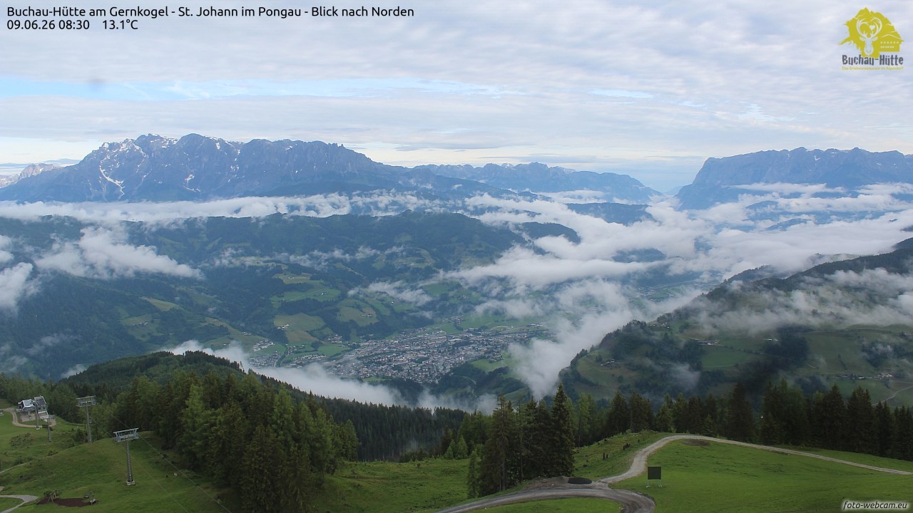 Archiv Foto Webcam Buchau-Hütte am Gernkogel - St. Johann